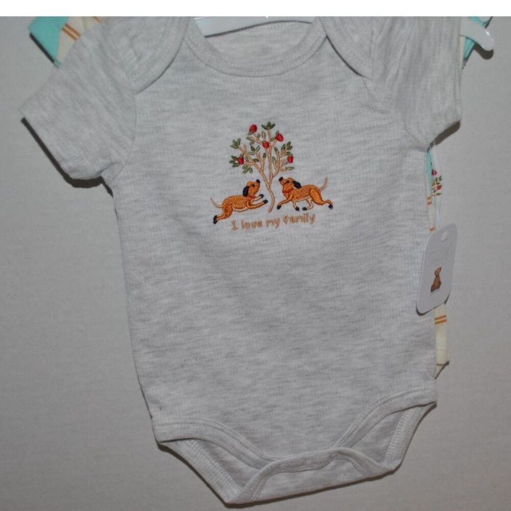 Rene Rofe Baby 5 pack One-Piece rompers 3-6 months New